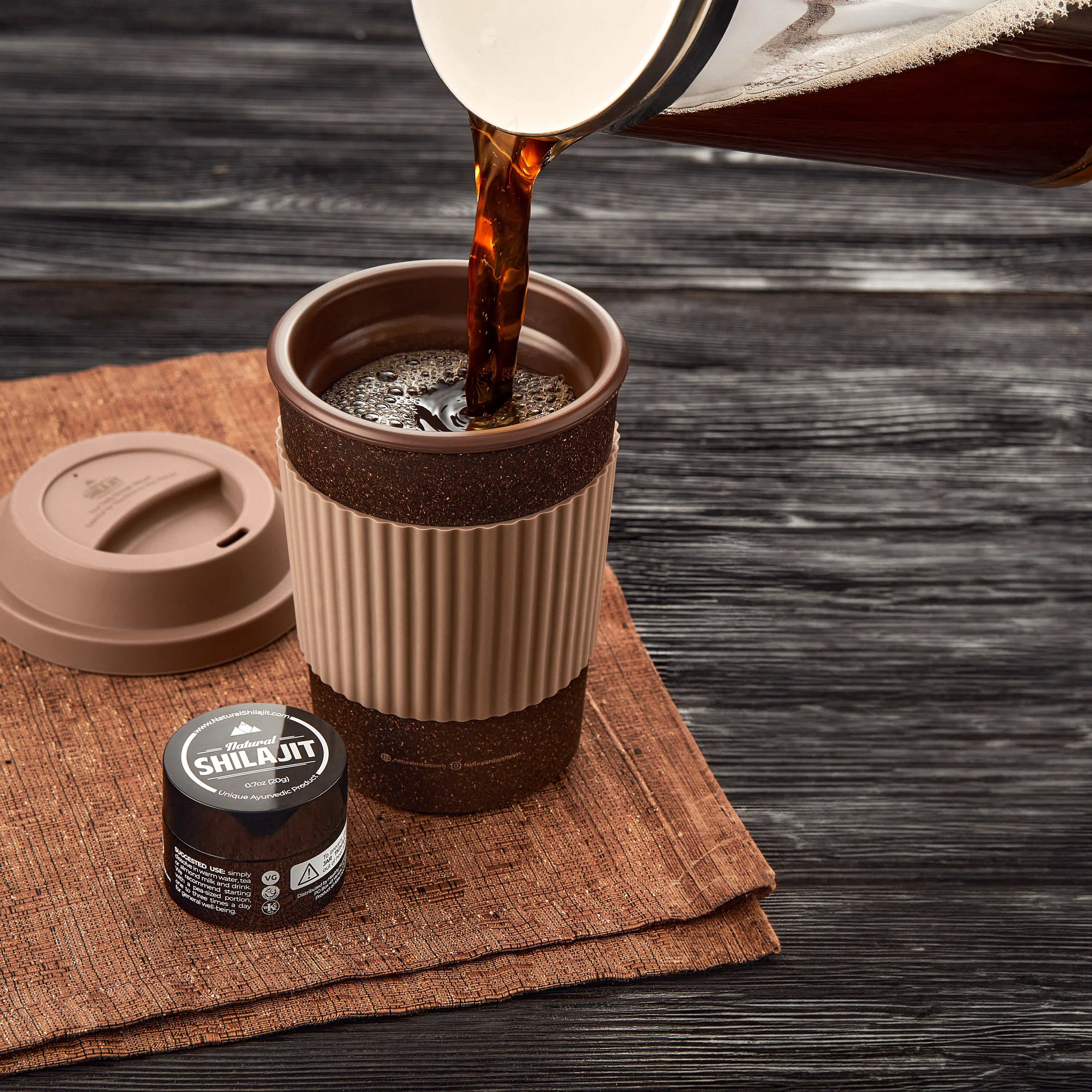 Eco-Friendly Coffee Bio-Composite Cup - Image 3