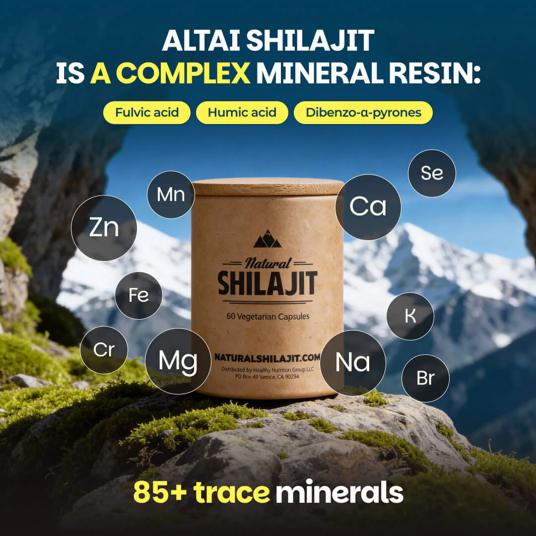 Natural Shilajit (60 Veg Tabs) - Image 3